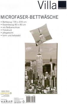 Bettwäsche New York - Empire State Building - 135x 200cm + 80x 80cm - Mikrofaser